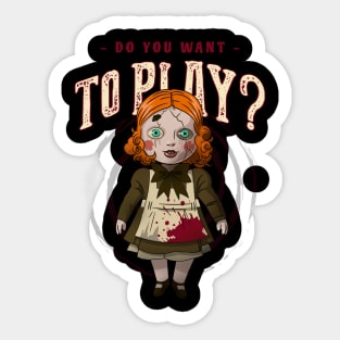 Do you want to play? Sticker